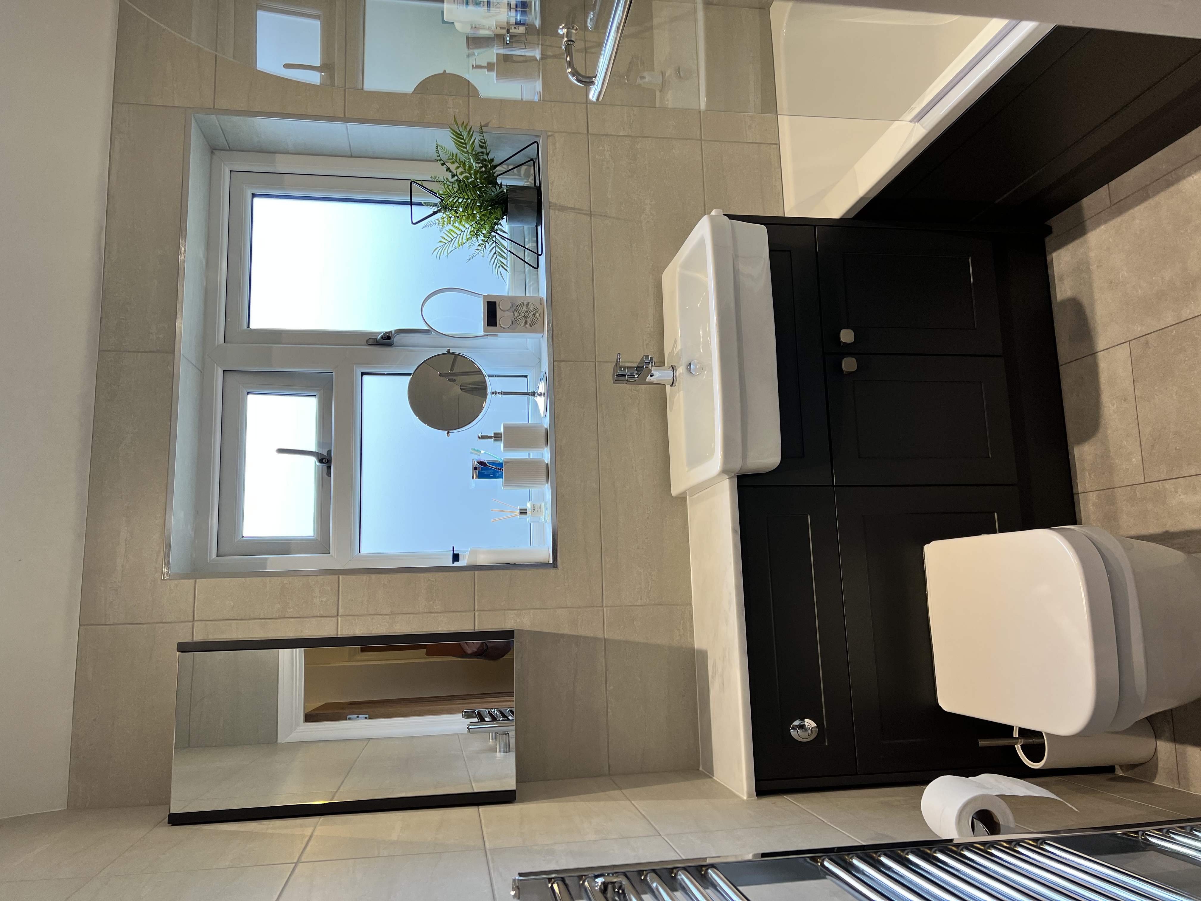 Modern Sleek Shower Bathroom — after